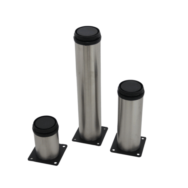 PATA REGULABLE DE METAL CON BASE METÁLICA